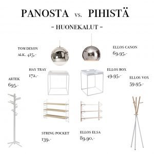 Panosta&pihistä: huonekalut