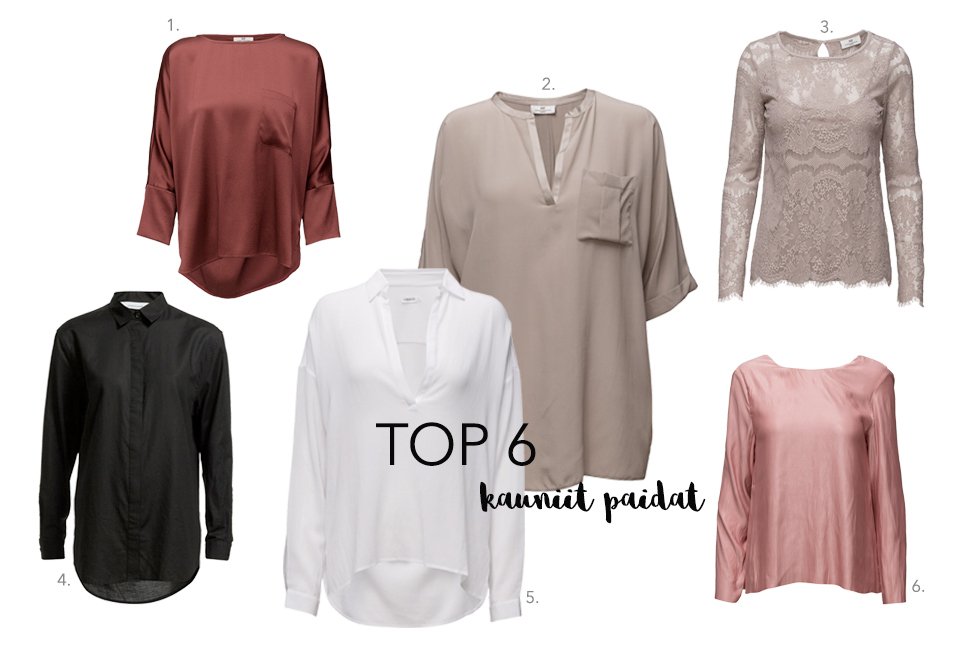 Perjantain TOP 6, kauniit paidat