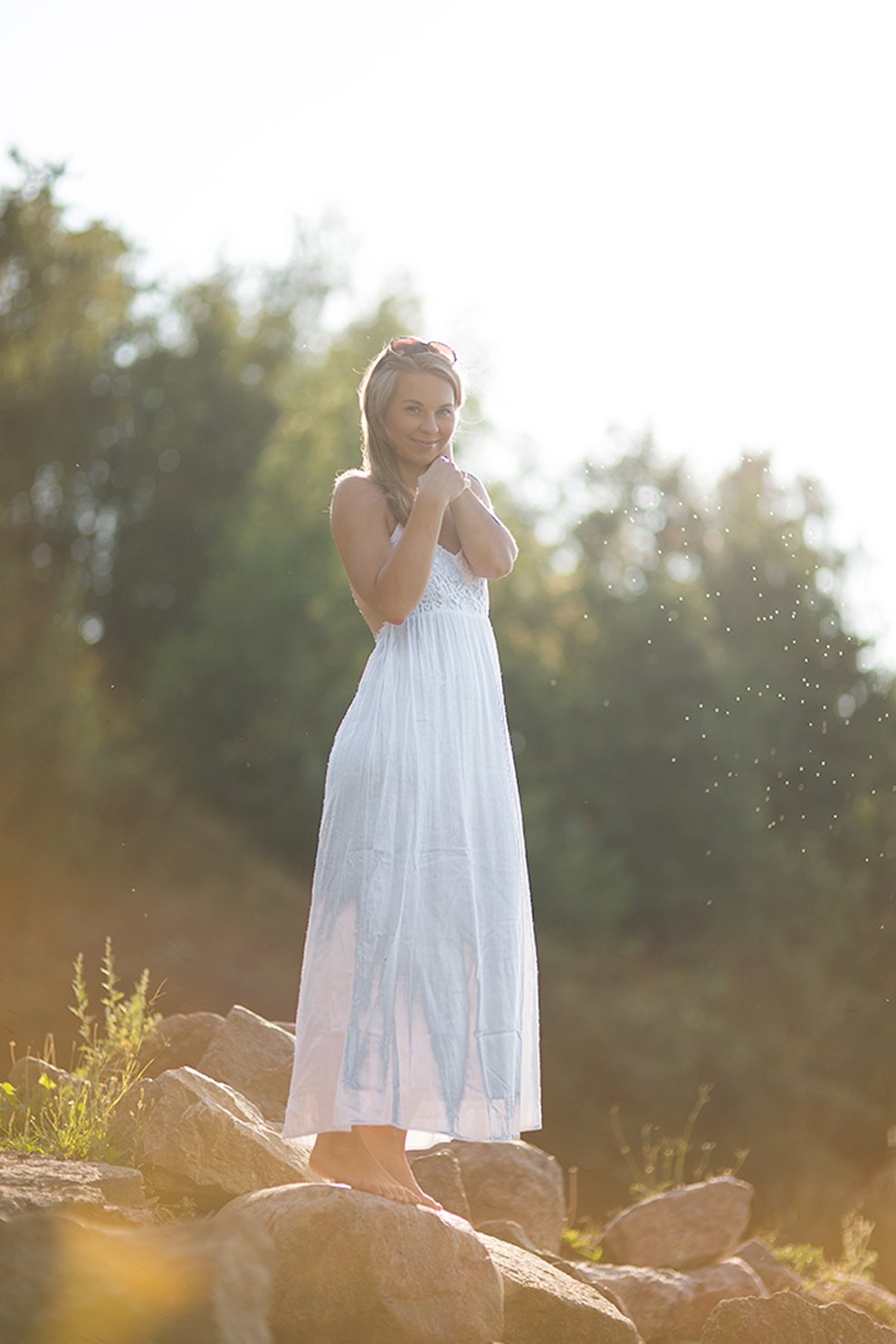 white dress @monasdailystyle