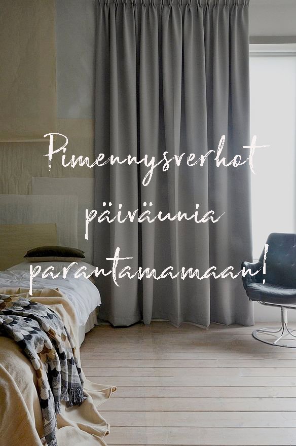 Pimennysverhot parantamaan vauvan päiväunia