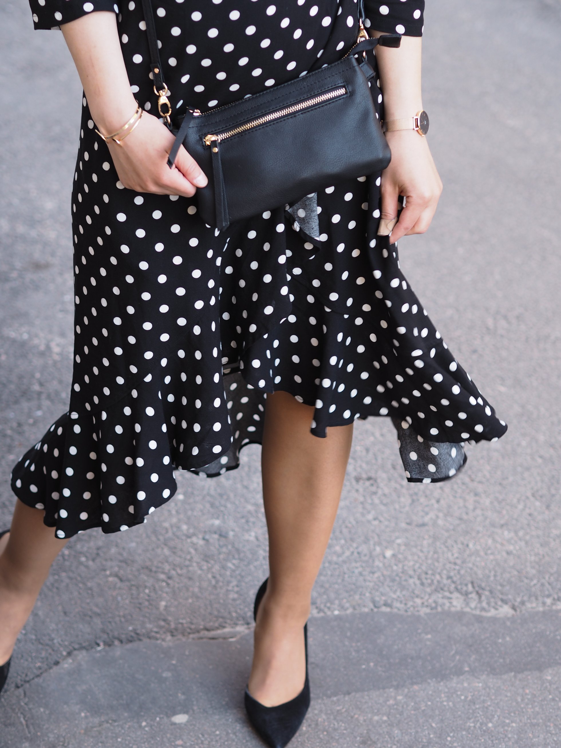 Polka dot dress @monavisuri