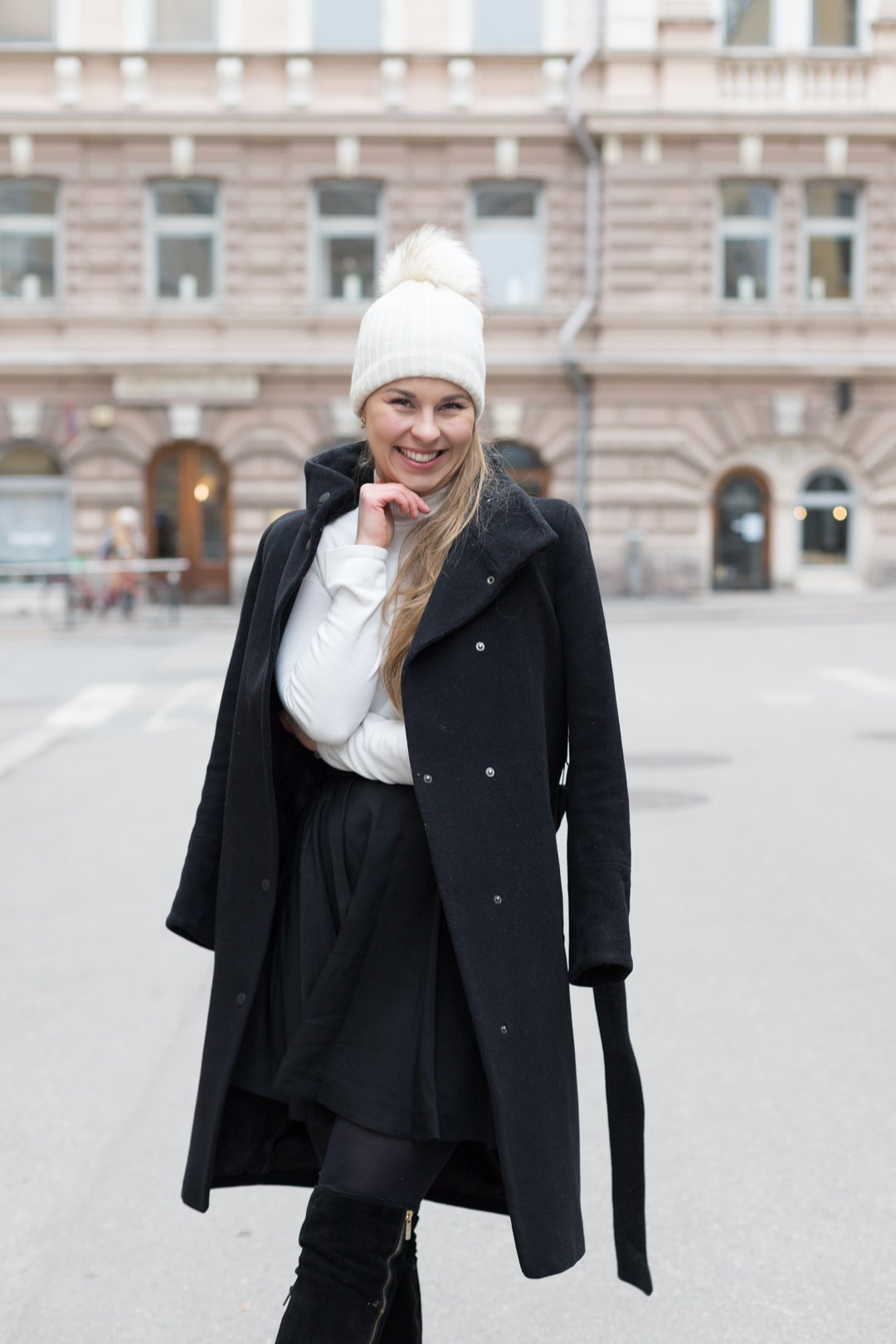 Winter outfit in Finland